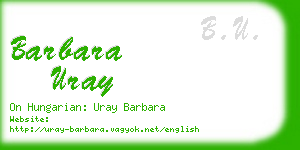 barbara uray business card